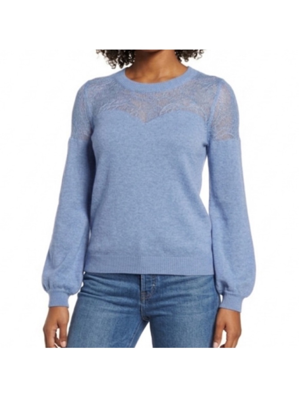 Rebecca Minkoff Clarence Wool Cashmere Sweater Size XS Blue